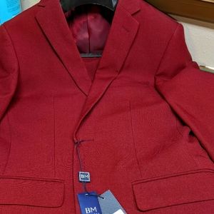 Braveman 36R Burgundy 2-piece Suit